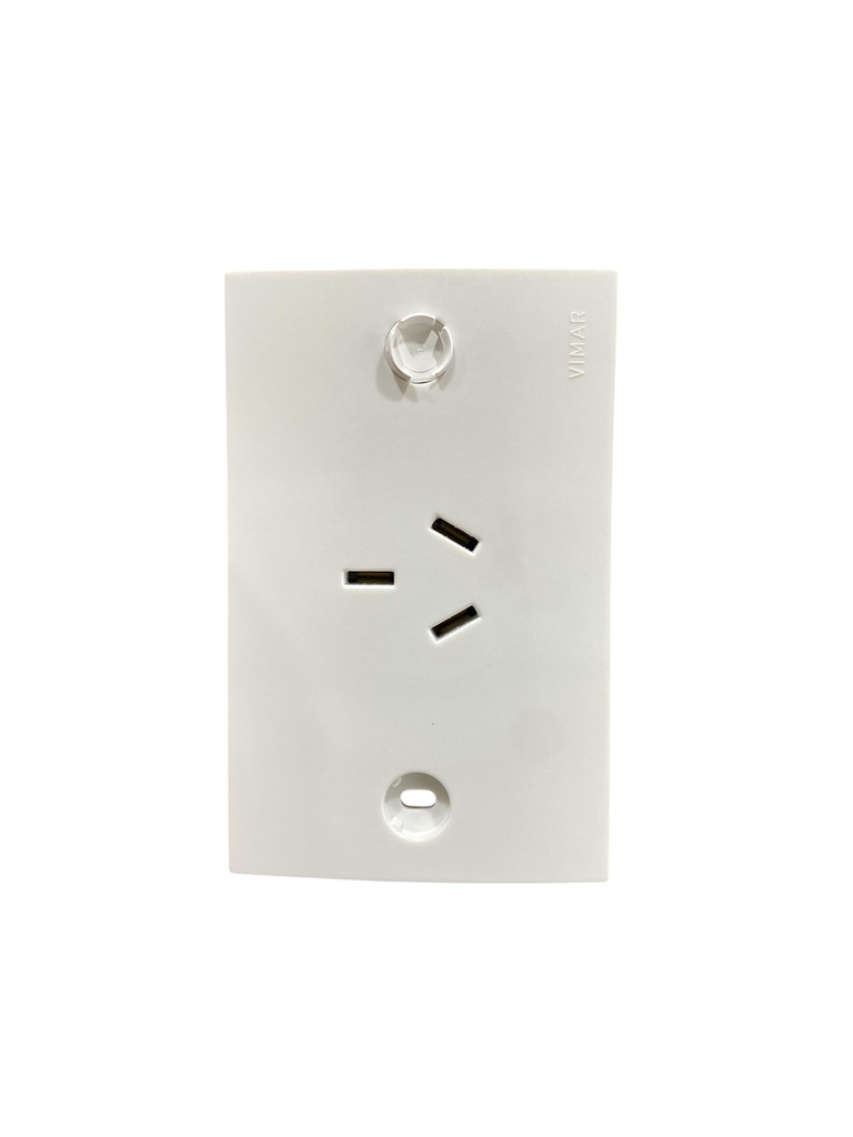 TOMACORRIENTE SENCILLO 2P+T VIMAR 125/250 20A