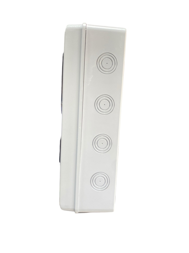 TABLERO DE DISTRIBUCIÓN PLASTICO 24 CIRCUITOS SUPERFICIAL INTEMPERIE RIEL DIN GRIS