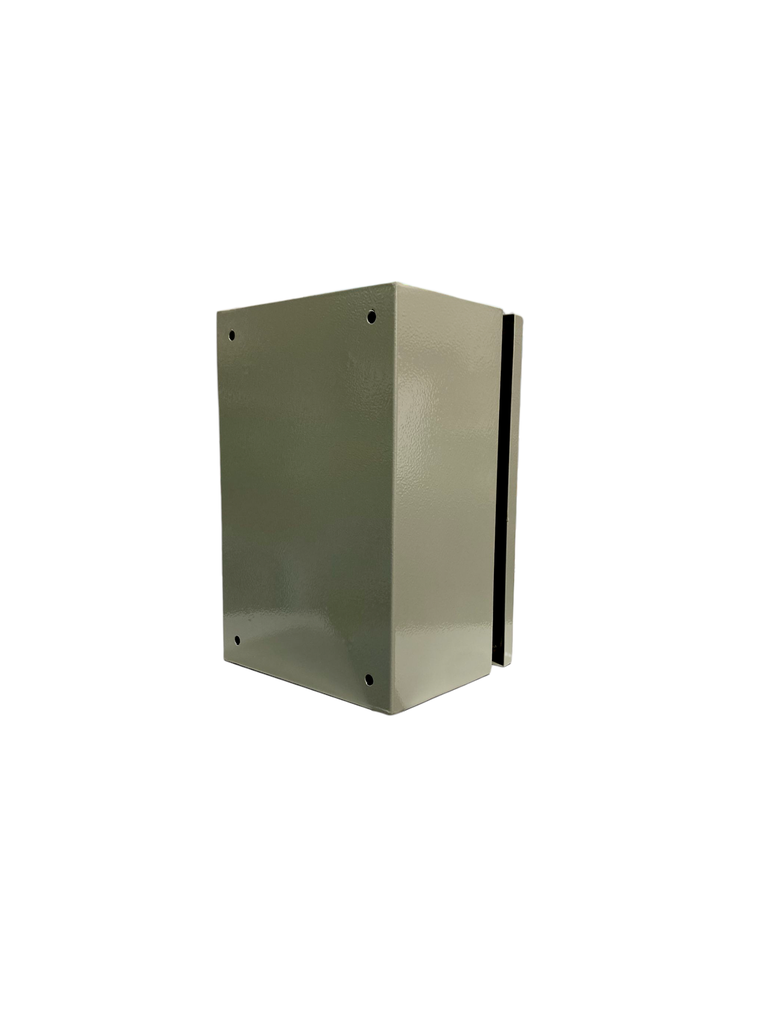CAJA DE CONTROL 300x200x150mm IP65 USO EXTERIOR  C/PUERTA Y CERRADURA DOBLE FONDO PINTURA ELECTROSTATICA BEIGE