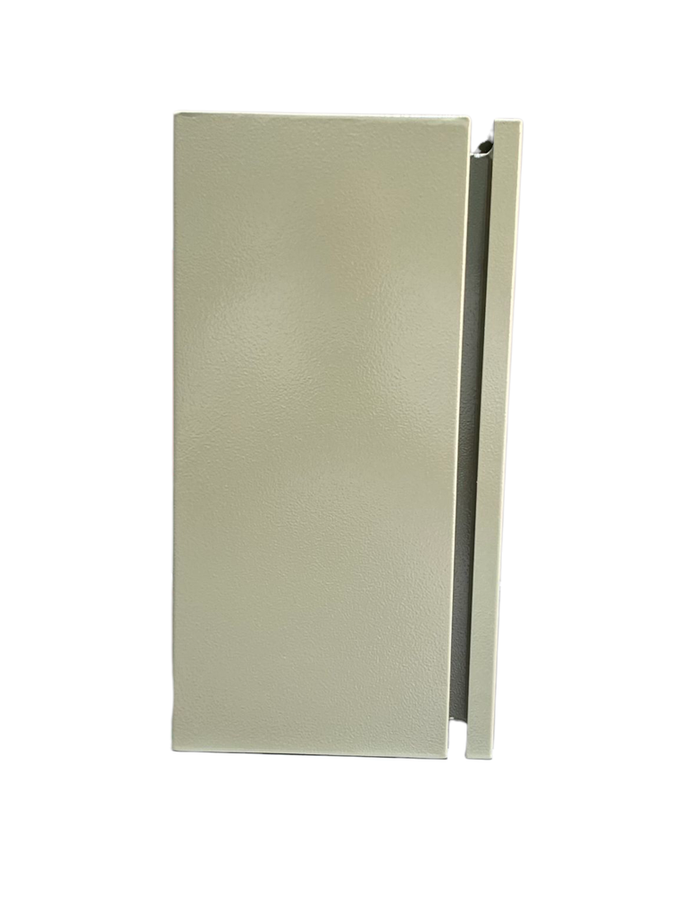 CAJA DE CONTROL 400x300x200mm IP65 USO EXTERIOR  C/PUERTA Y CERRADURA DOBLE FONDO PINTURA ELECTROSTATICA BEIGE 
