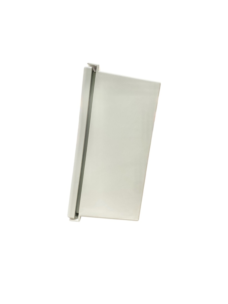 CAJA DE CONTROL 300X250X140mm IP65 USO EXTERIOR C/PUERTA Y CERRADURA DOBLE FONDO POLIESTER BEIGE