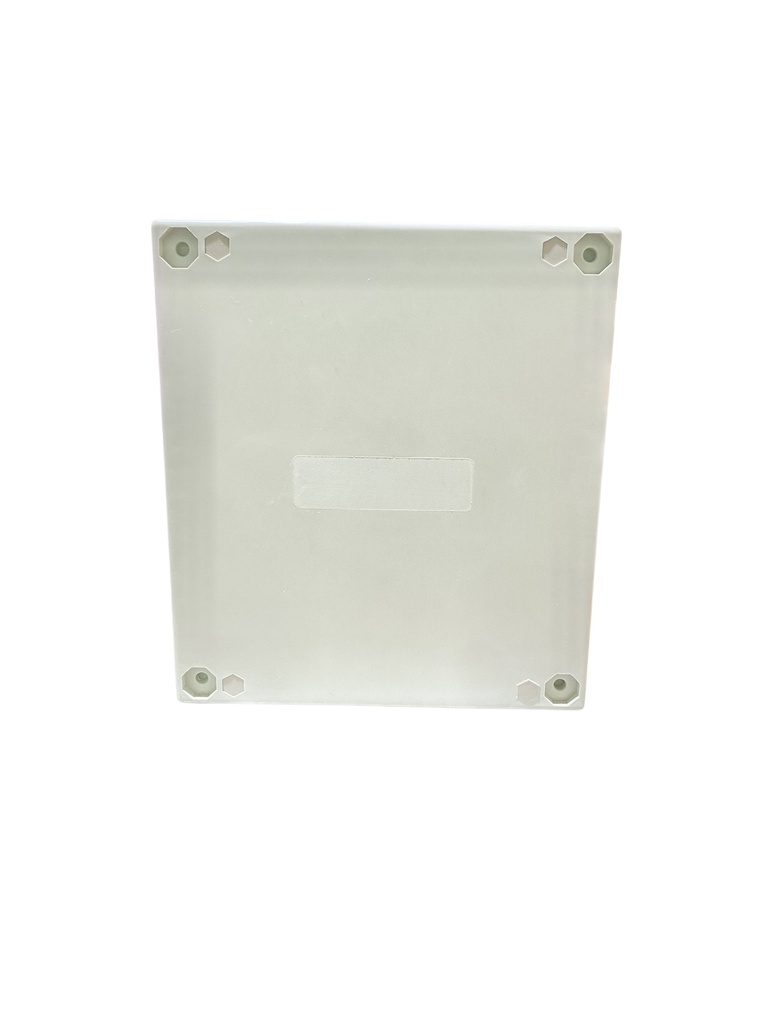 CAJA DE CONTROL 300X250X140mm IP65 USO EXTERIOR C/PUERTA Y CERRADURA DOBLE FONDO POLIESTER BEIGE