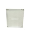 CAJA DE CONTROL 300X250X140mm IP65 USO EXTERIOR C/PUERTA Y CERRADURA DOBLE FONDO POLIESTER BEIGE