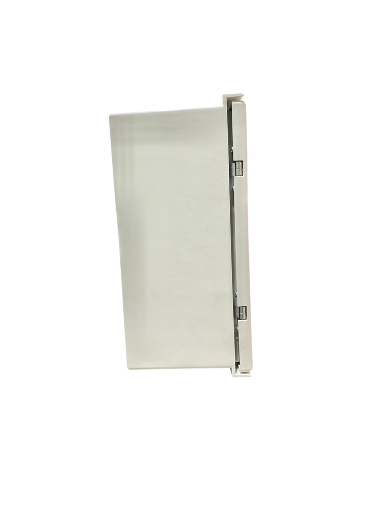 CAJA DE CONTROL 300X250X140mm IP65 USO EXTERIOR C/PUERTA Y CERRADURA DOBLE FONDO POLIESTER BEIGE