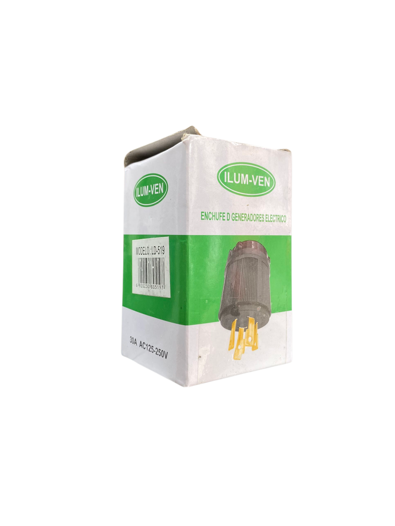 ENCHUFE DE GENERADORES ELECTRICOS LD-519  ILUM-VEN 30 AMP