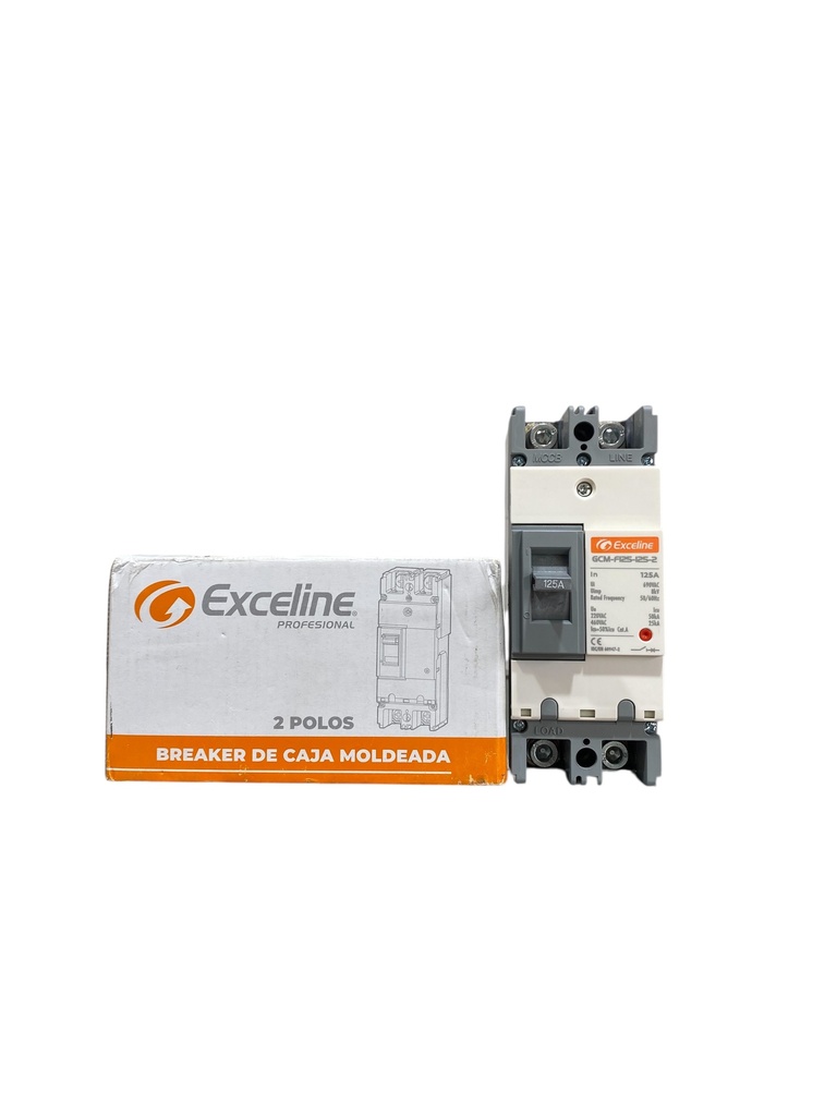 BREAKER 2X125A CAJA MOLDEADA TERMOMAGNETICO FIJO