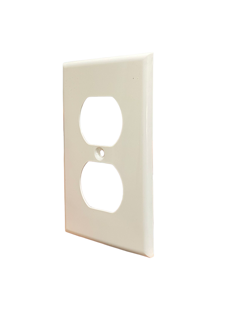 TAPA PARA TOMACORRIENTE DOBLE BLANCA LUMINART