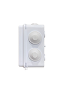 CAJA DE DERIVACION PLASTICA 100X100X70mm (4X4X2,7") PREPONCHADO IP65  COLOR BLANCO ANDELI