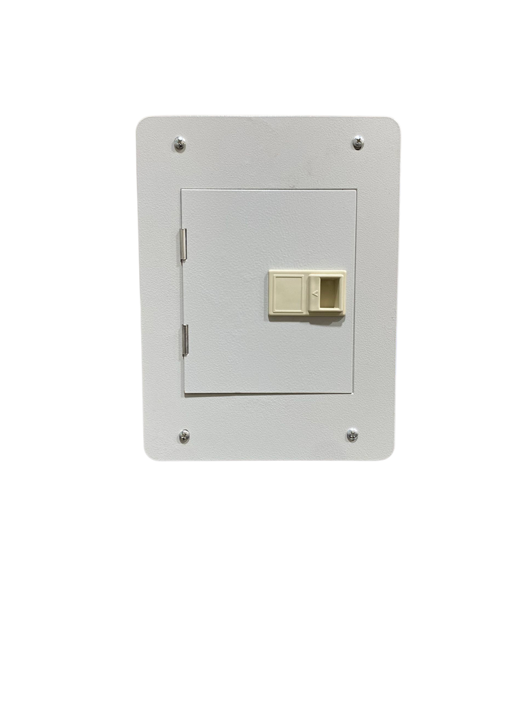 TABLERO RESIDENCIAL 4 CIRCUITOS EMPOTRABLE PREPONCHADA CON TAPA/PUERTA PINTURA ELECTROSTATICA GRIS 125 A 240 Vca