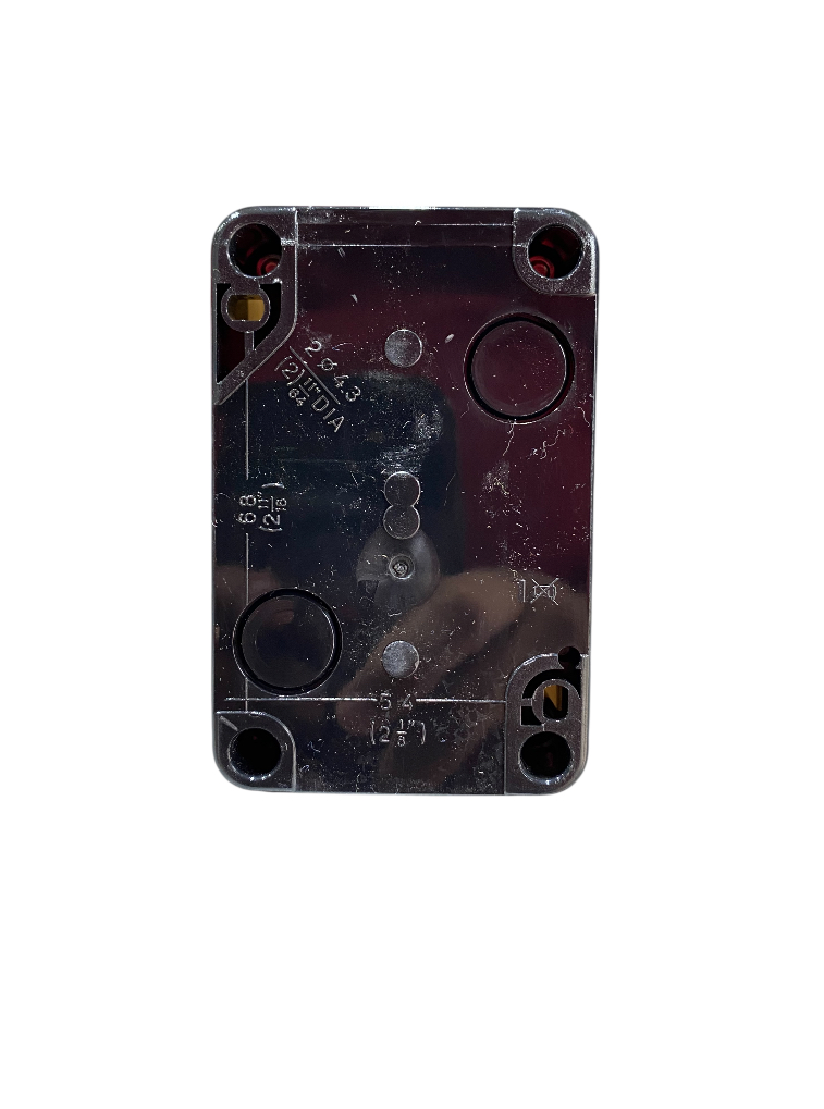 CAJA BOTONERA 2 HUECOS x Ø22 mm PLASTICA BLANCA  TIPO HAL-B02 CAJ0102 DB ELECTRIC