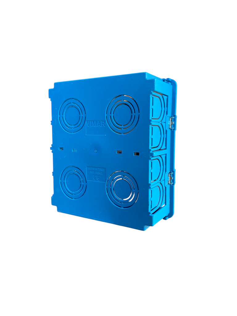 CAJA EMPOTRABLE RECTANGULAR 8 MODULOS AZUL V71318 VIMAR