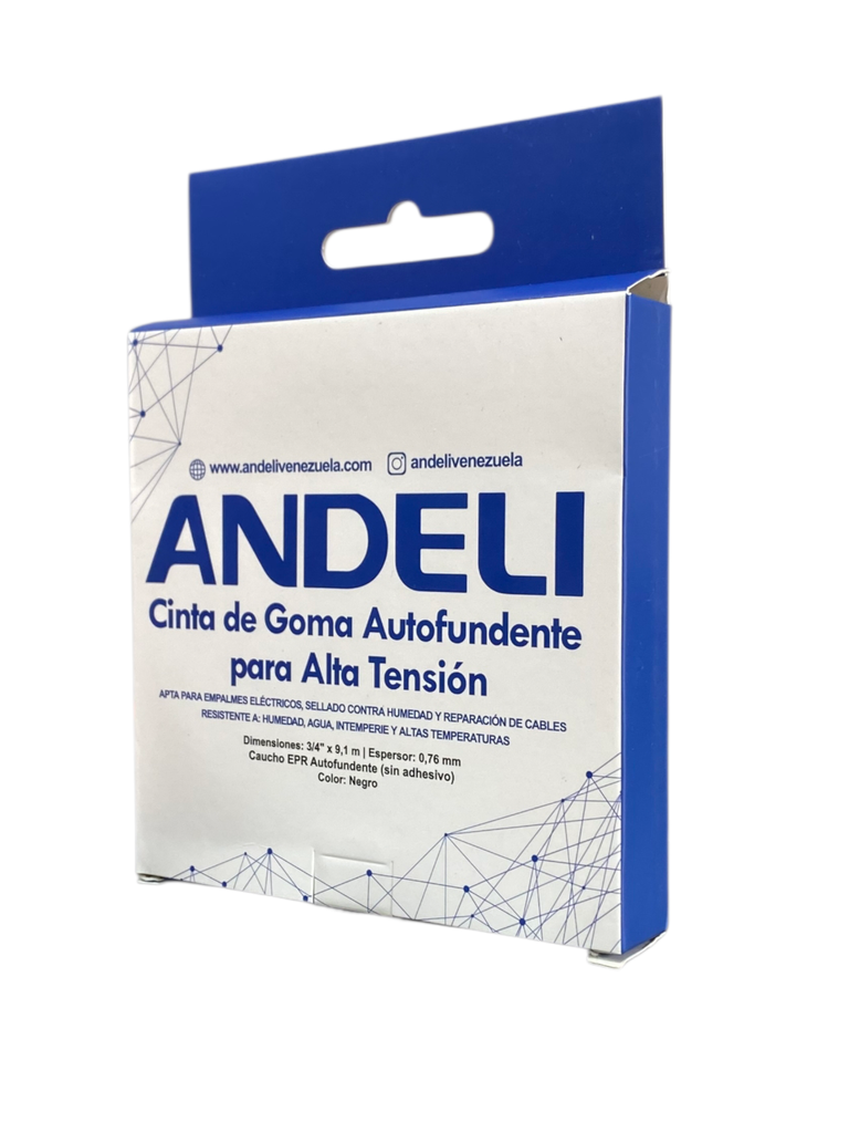 TEIPE - CINTA DE GOMA AUTOFUNDENTE PARA ALTA TENSION 3/4"X9.1m 69KV ANDELI