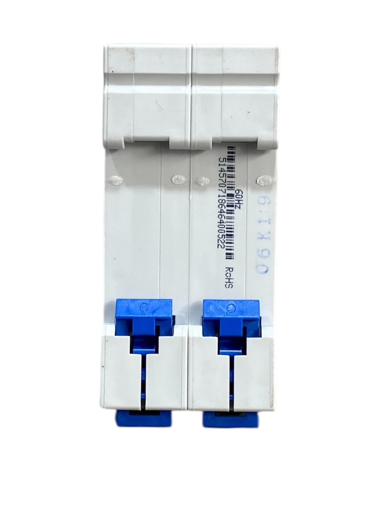 MINI BREAKER 2X6A 4,5 KACC CURVA C 120/400 V 50/60 HZ CHINT