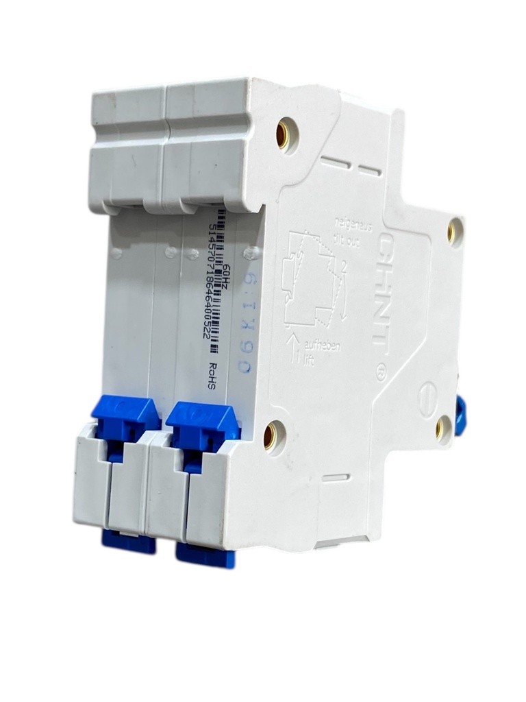 MINI BREAKER 2X6A 4,5 KACC CURVA C 120/400 V 50/60 HZ CHINT