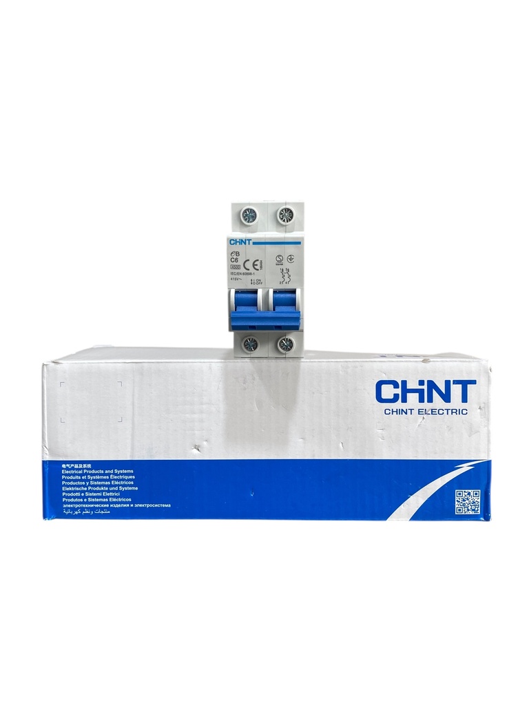 MINI BREAKER 2X6A 4,5 KACC CURVA C 120/400 V 50/60 HZ CHINT