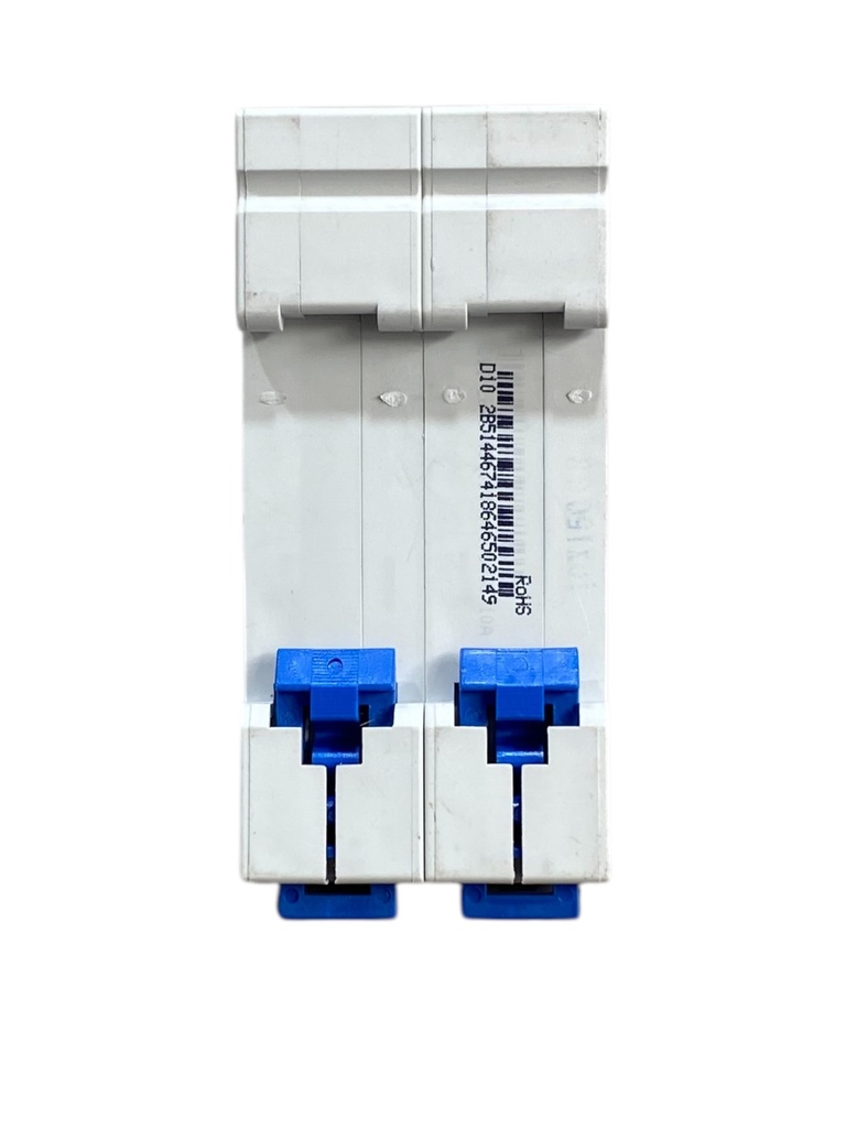 MINI BREAKER 2X10A 4.5KACC CURVA C 110/400V 50/60HZ