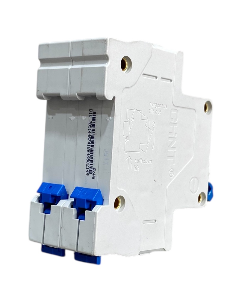 MINI BREAKER 2X10A 4.5KACC CURVA C 110/400V 50/60HZ