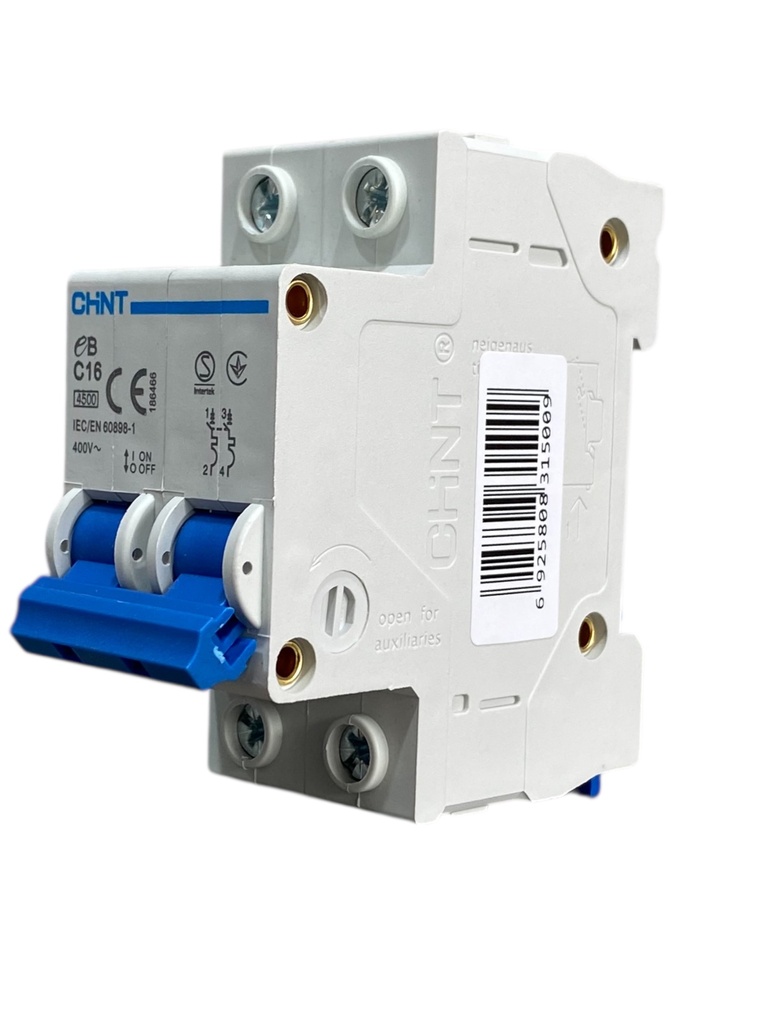 MINI BREAKER 2X16A 4.5KACC CURVA C 110/400V 50/60HZ