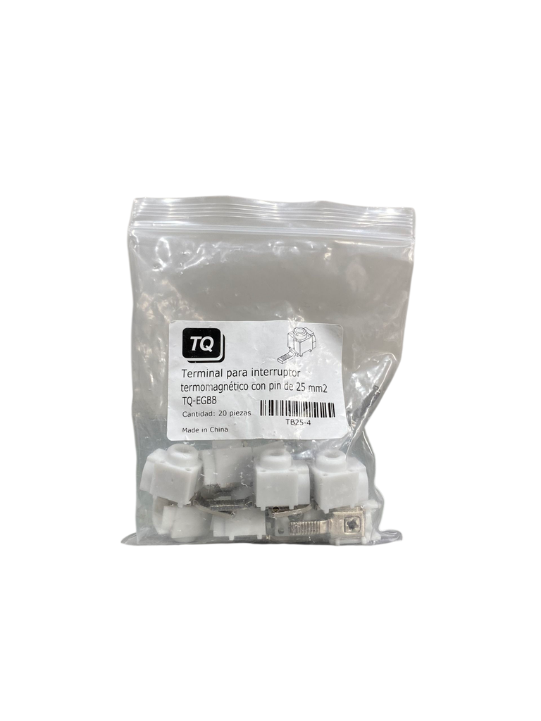 BORNE DE CONEXION PARA CABLE 6 AWG PARA TABLERO PLASTICO MINI INTERRUPTOR TQ