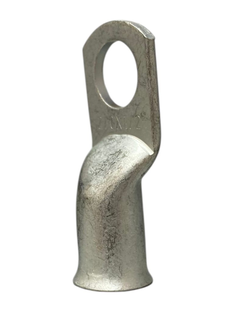 TERMINAL ANILLO 1H P/CABLE #2/0AWG OJAL 1/2" COBRE ESTAÑADO CAÑON CORTO