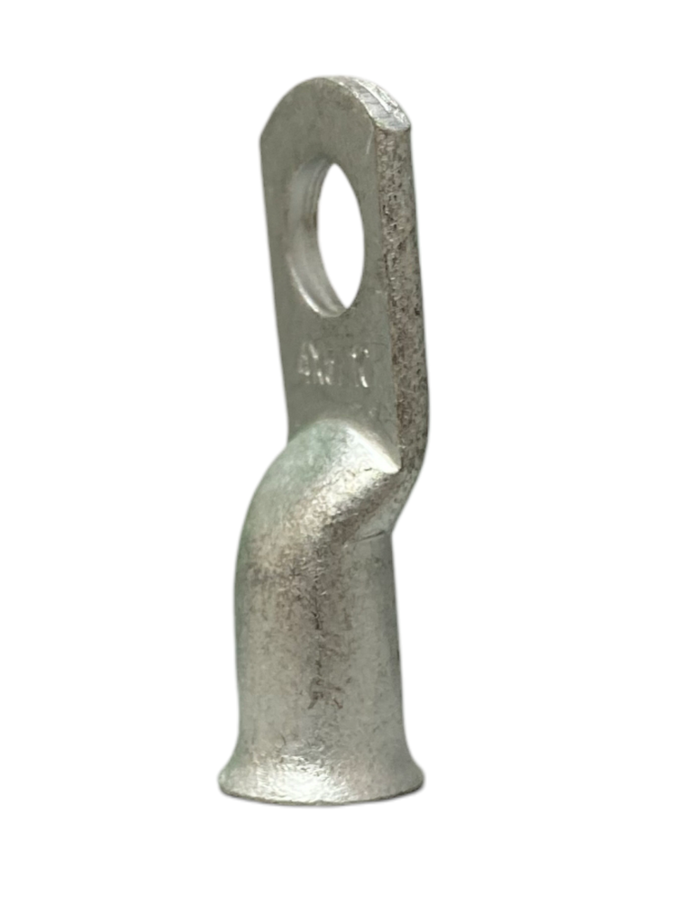 TERMINAL ANILLO 1H P/CABLE #4AWG OJAL 5/16" COBRE ESTAÑADO CAÑON CORTO