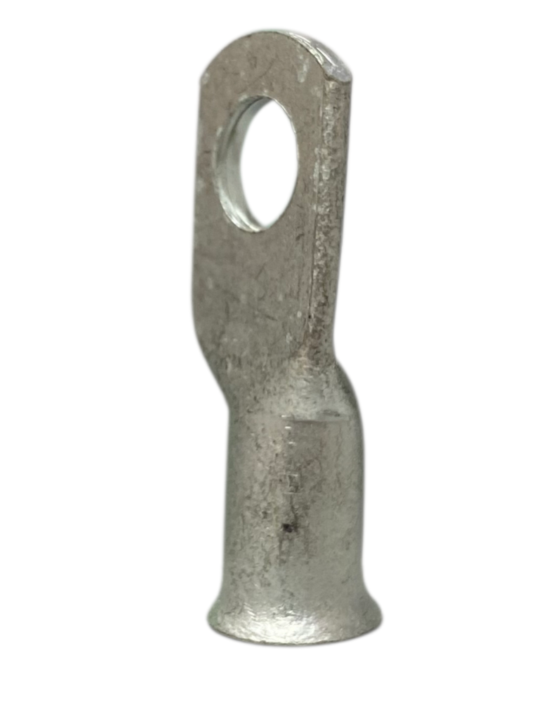 TERMINAL ANILLO 1H P/CABLE #4AWG OJAL 5/16" COBRE ESTAÑADO CAÑON CORTO