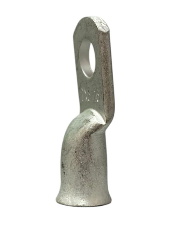 TERMINAL ANILLO 1H P/CABLE #2AWG OJAL 5/16" COBRE ESTAÑADO CAÑON CORTO