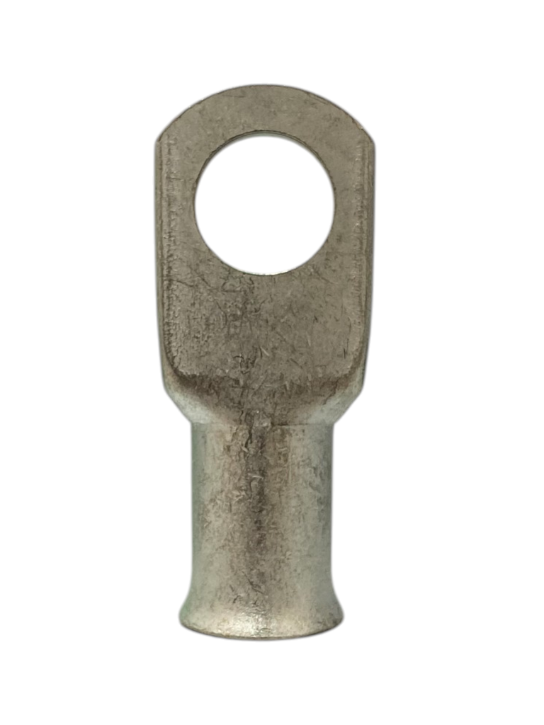 TERMINAL ANILLO 1H P/CABLE #2AWG OJAL 3/8" COBRE ESTAÑADO CAÑON CORTO