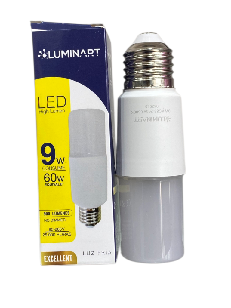 BOMBILLO LED 9W TUBULAR 85-265V 6500K HIGH LUMEN