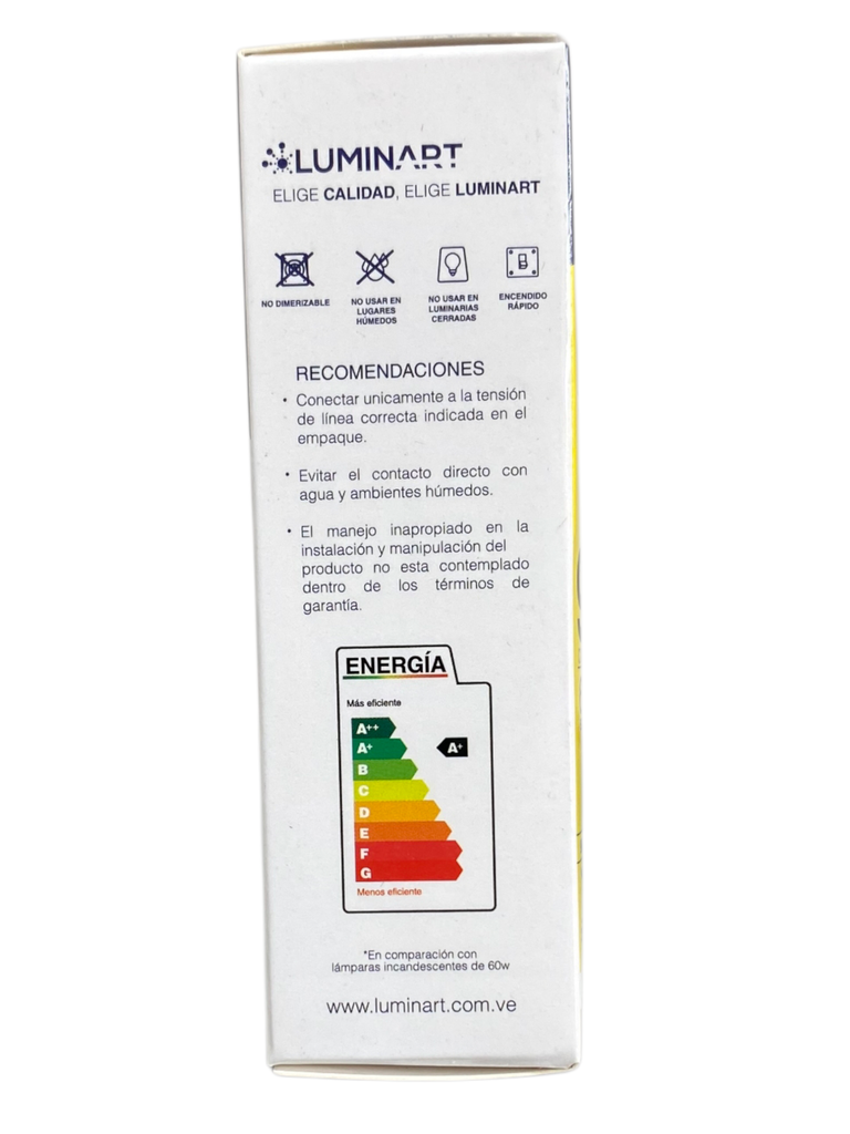 BOMBILLO LED 9W TUBULAR 85-265V 6500K HIGH LUMEN