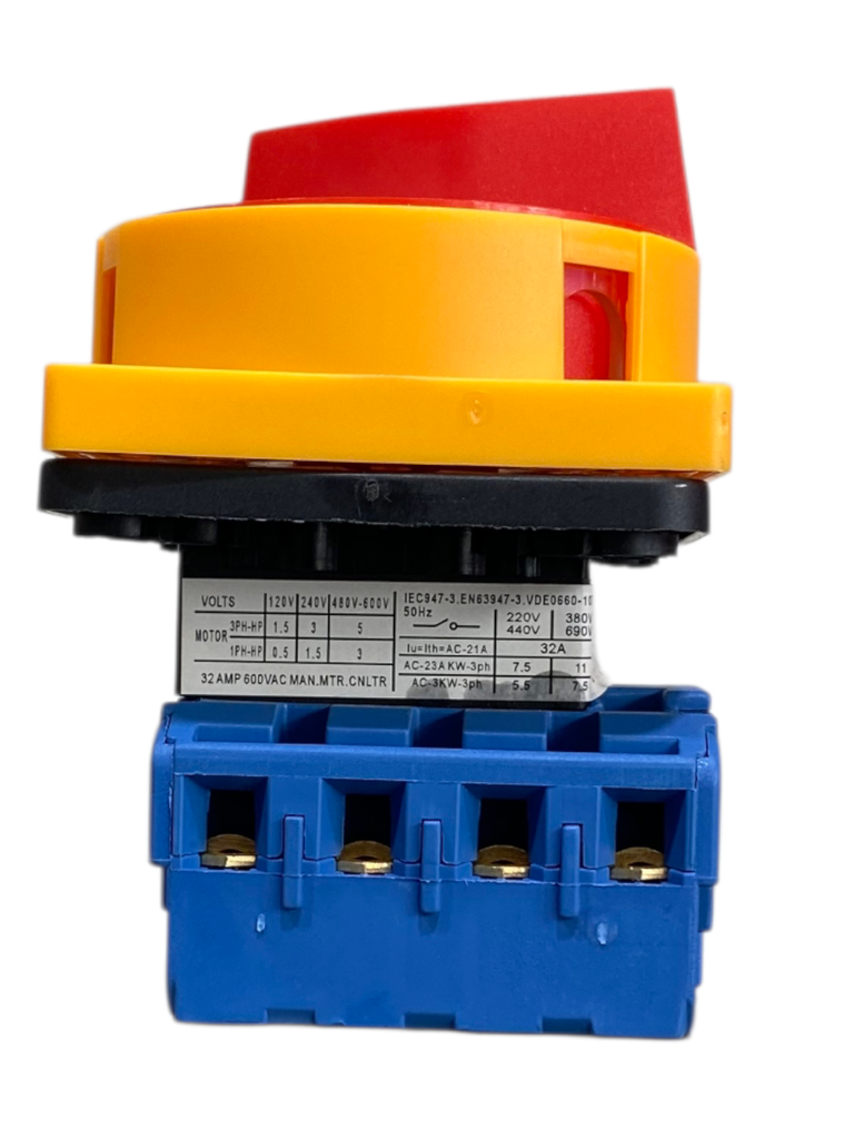 INTERRUPTOR BLOQUEO 32A, 4 POLOS DELECTRA