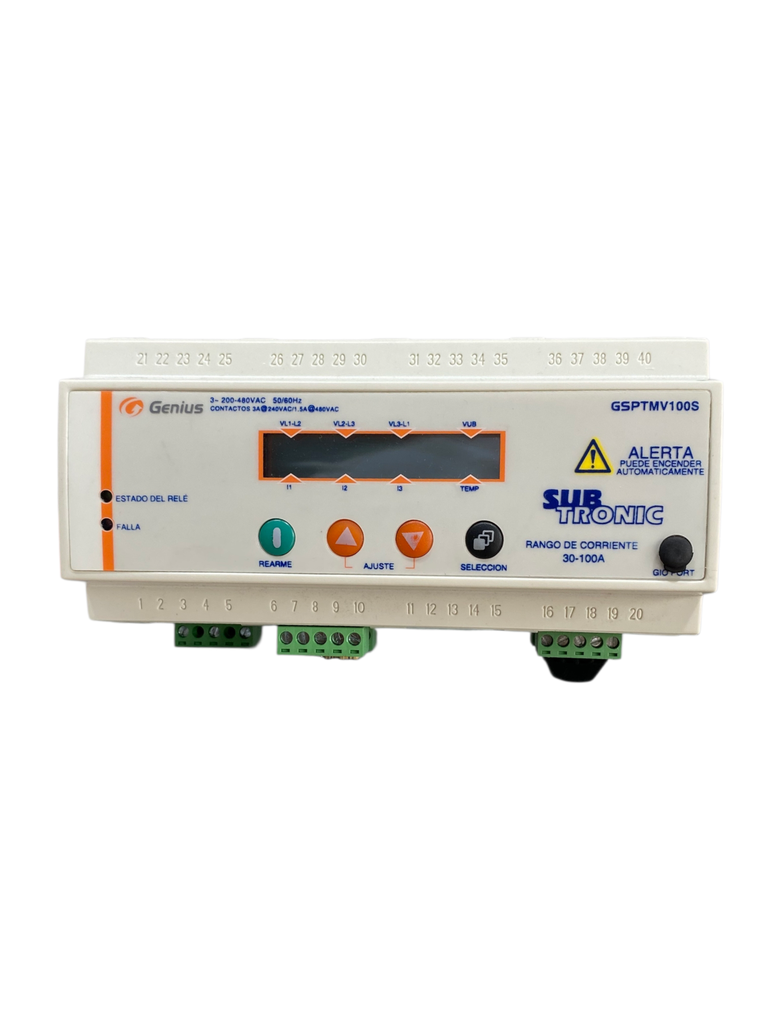 RELE DE PROTECCION CONTRA FALLA DE FASE 200/480V 30-100A PARA BOMBAS SUMERGIBLES