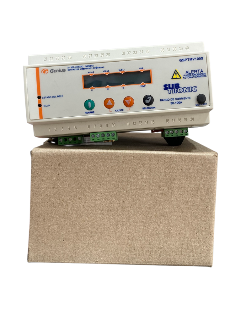 RELE DE PROTECCION CONTRA FALLA DE FASE 200/480V 30-100A PARA BOMBAS SUMERGIBLES