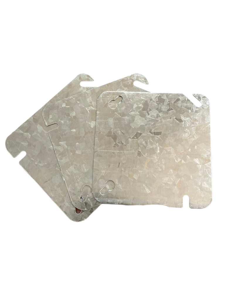 TAPA CIEGA METALICA CUADRADA 4x4" LISA