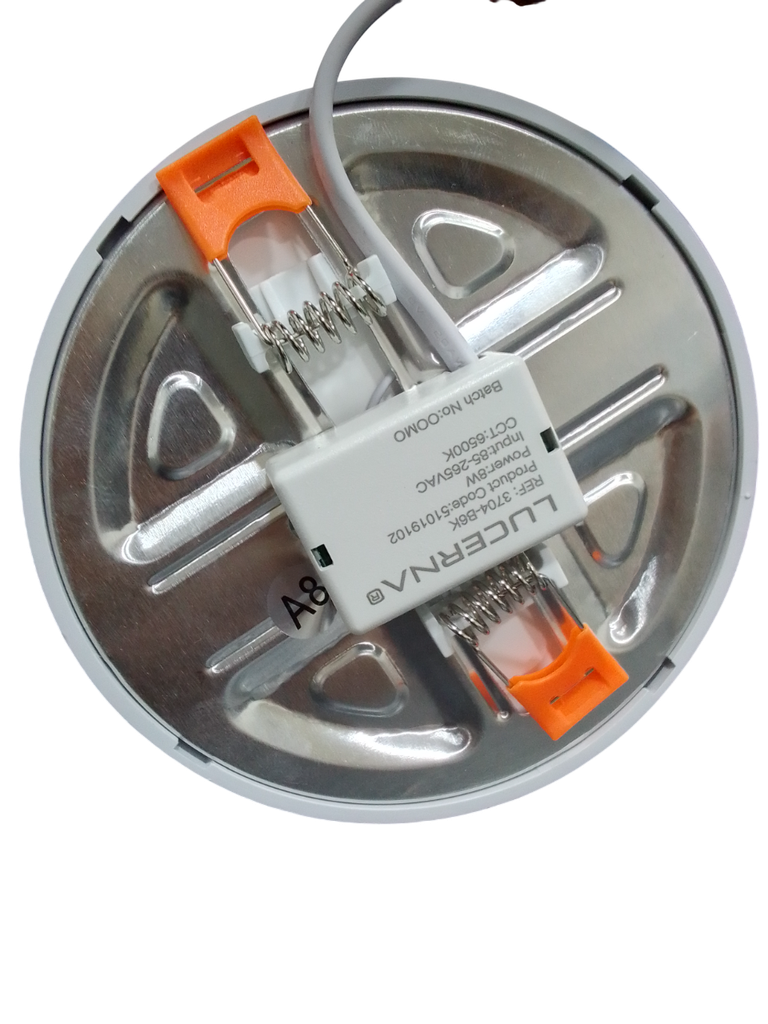 PANEL LED 8W REDONDO AJUSTABLE 85-265V IP40 6.500°K 586LM