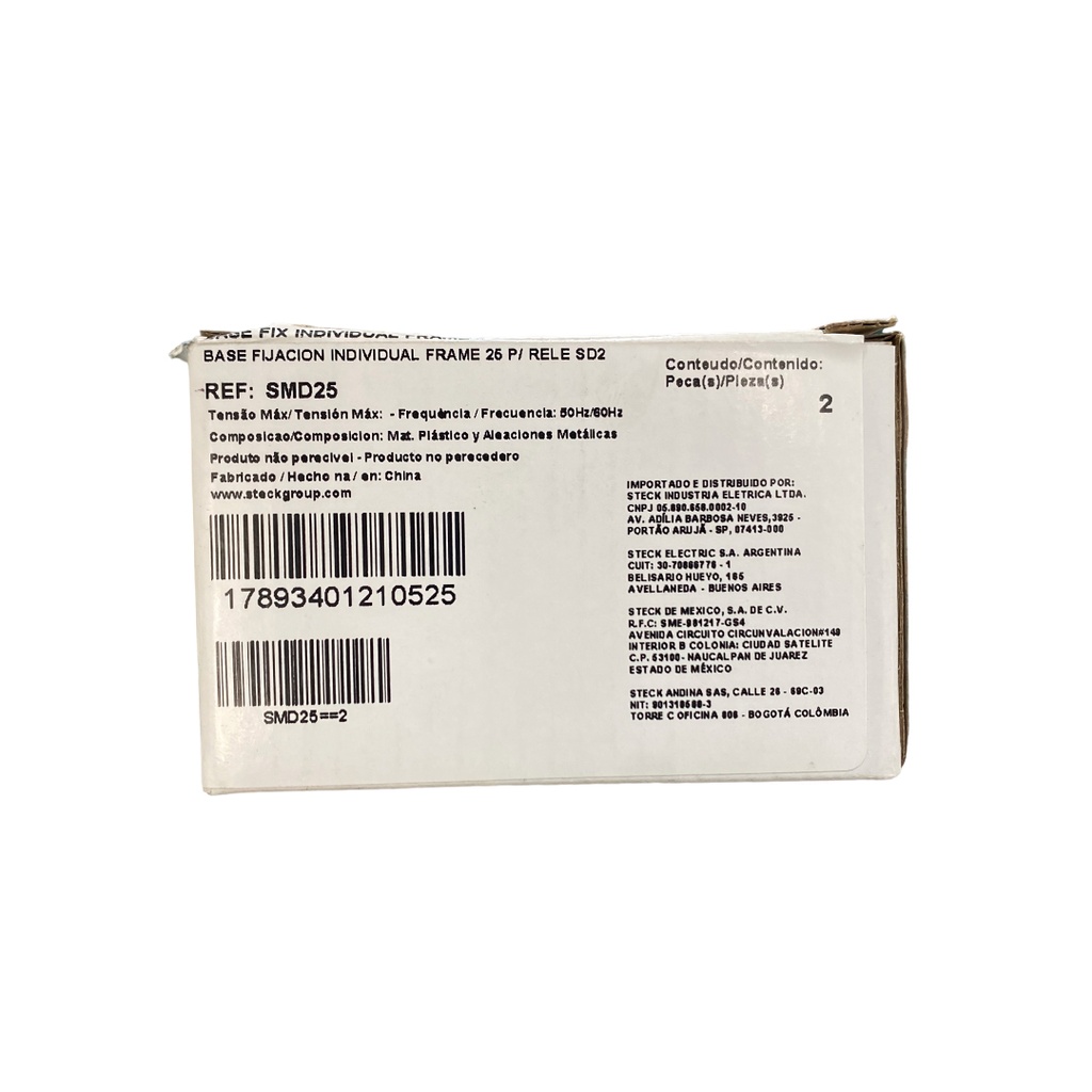 BASE DE FIJACION PARA RELE SRT25 