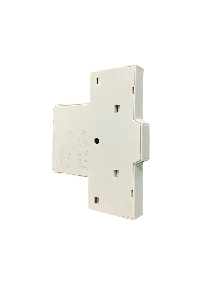 BLOQUE DE CONTACTO AUXILIAR 1NA+1NC MONTAJE LATERAL A LA DERECHA GUARDAMOTOR FRAME 80