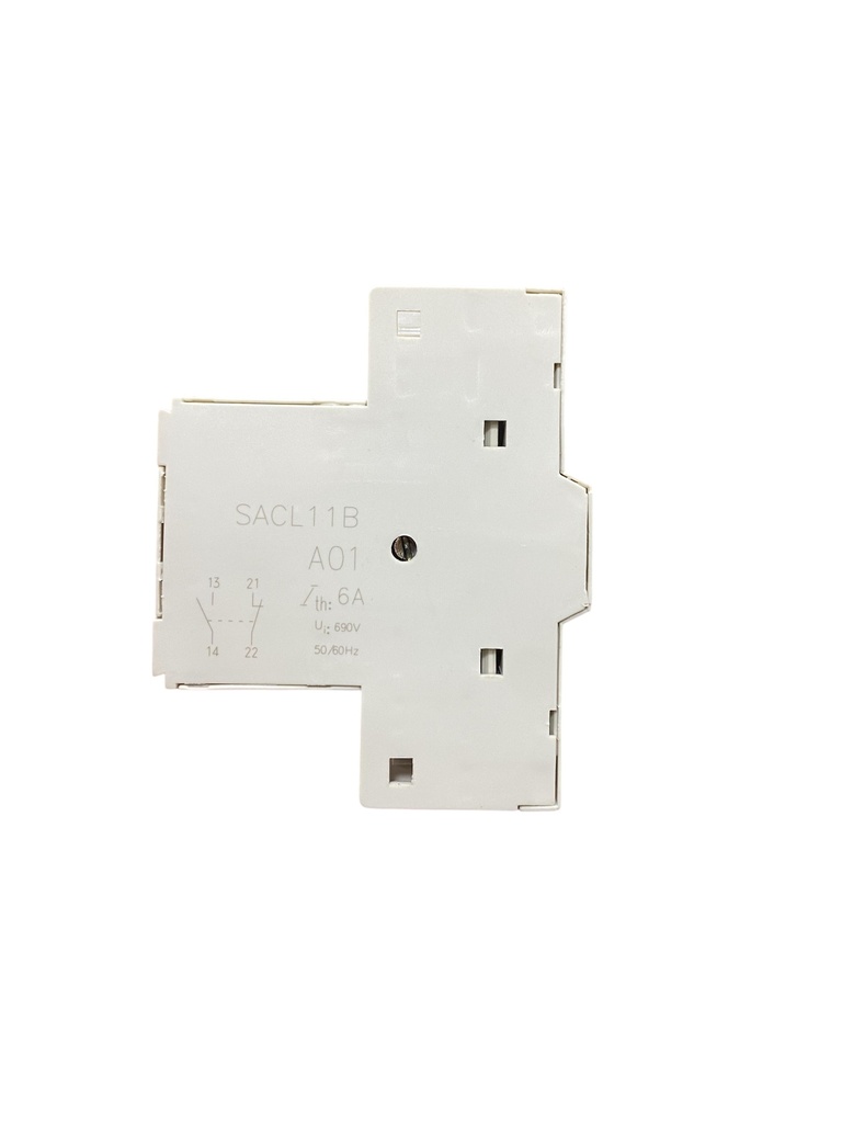 BLOQUE DE CONTACTO AUXILIAR 1NA+1NC MONTAJE LATERAL A LA DERECHA GUARDAMOTOR FRAME 80