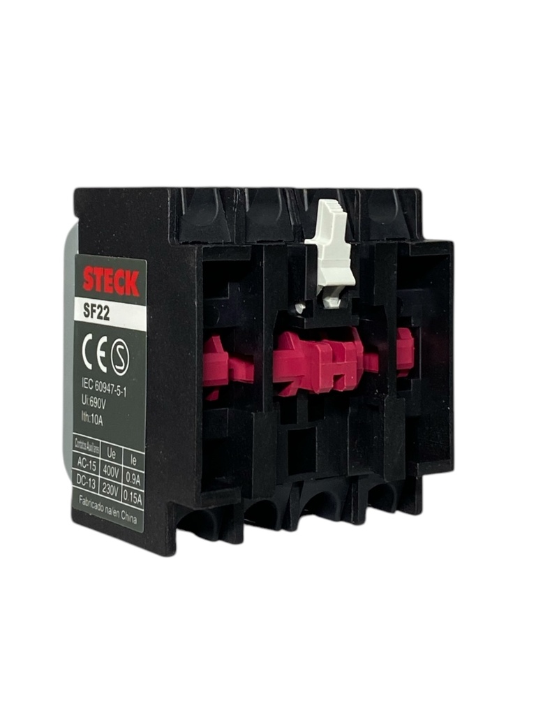 BLOQUE DE CONTACTO AUXILIAR 2NO+2NC MONTAJE FRONTAL PARA CONTACTOR