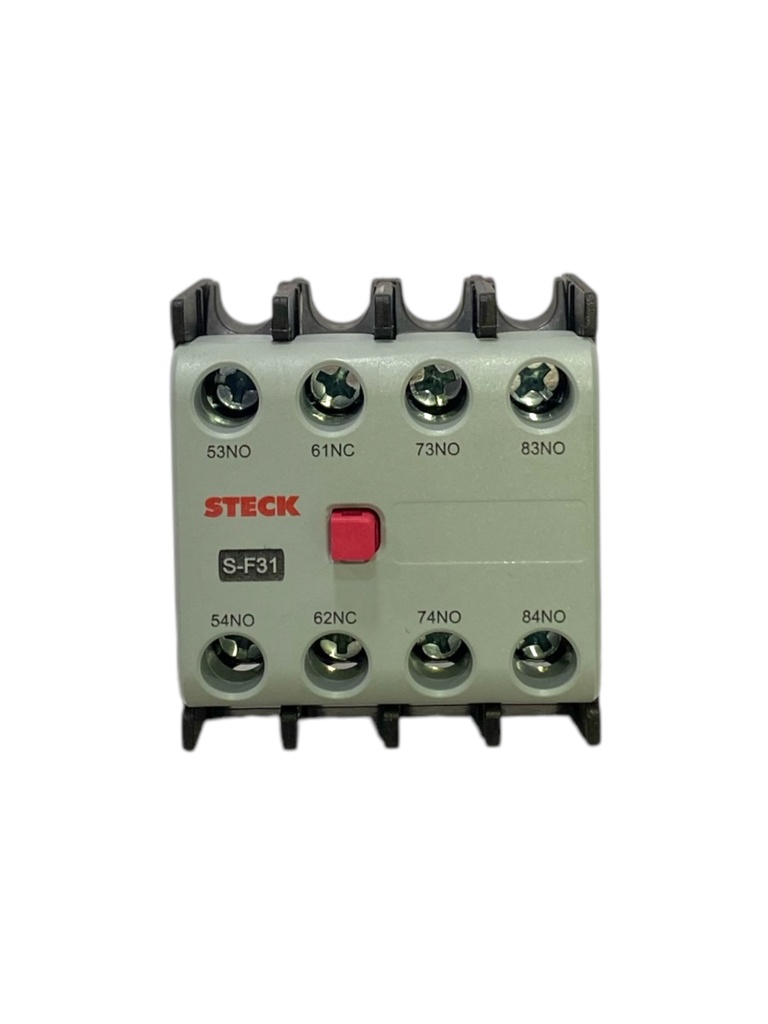 BLOQUE DE CONTACTO AUXILIAR 3NA+1NC MONTAJE FRONTAL PARA CONTACTOR