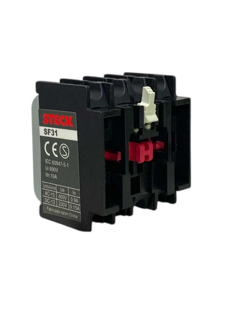 BLOQUE DE CONTACTO AUXILIAR 3NA+1NC MONTAJE FRONTAL PARA CONTACTOR