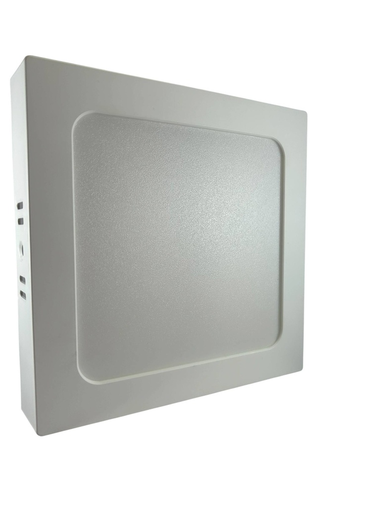 PANEL LED 12W CUADRADO SUPERFICIAL 100-277V IP20 3 TONOS (3K,4K Y 6K) COMPACT LUMEN