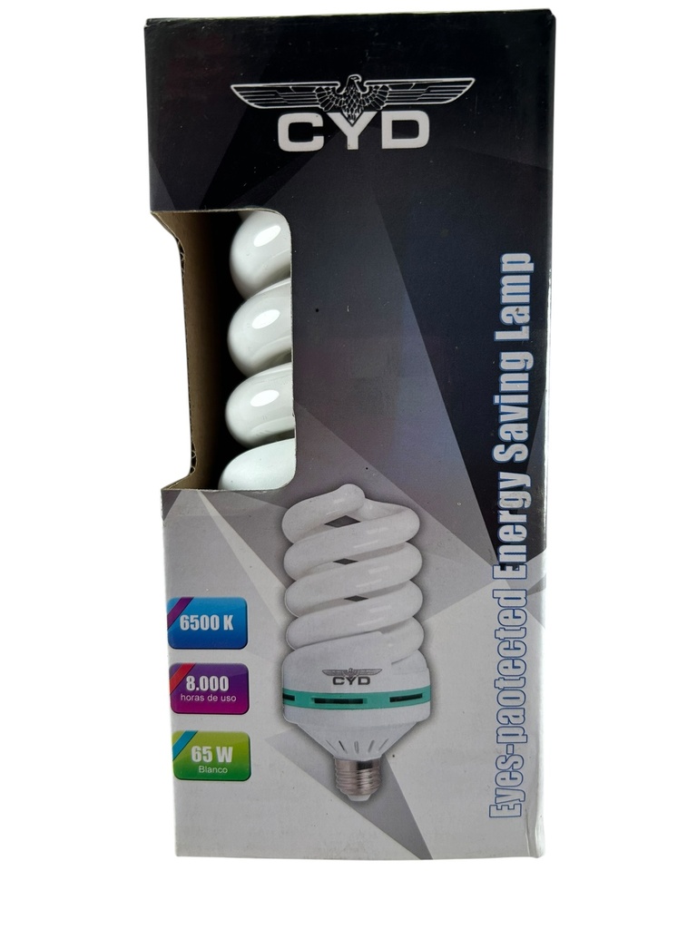 BOMBILLO LED 65W E27 ESPIRAL AHORRADOR