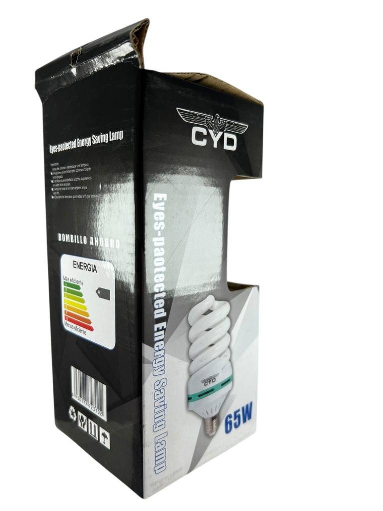 BOMBILLO LED 65W E27 ESPIRAL AHORRADOR