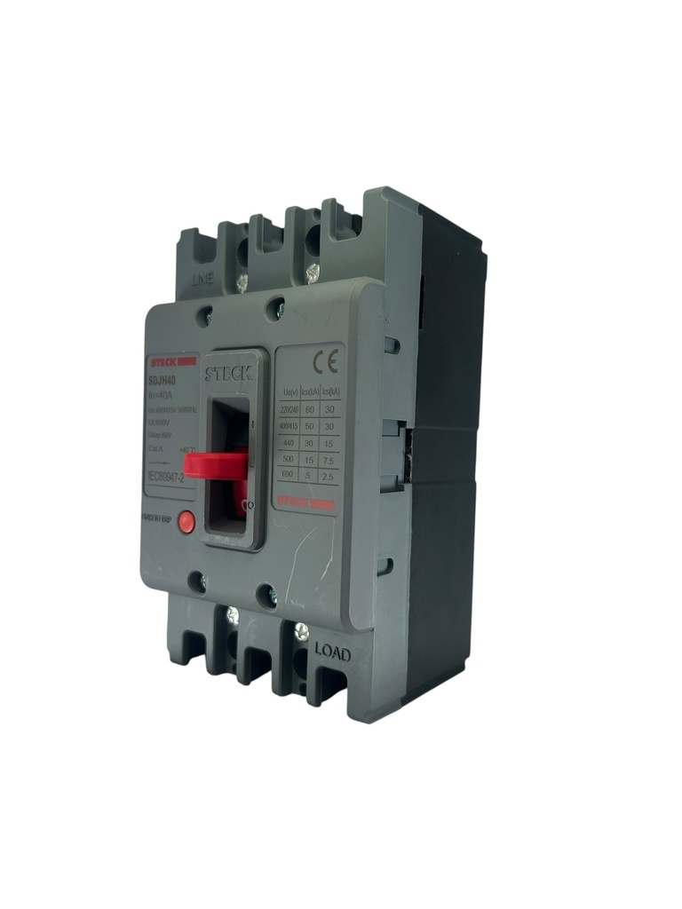BREAKER 3X40A CAJA MOLDEADA  60KA 220 VAC - 30KA 440 VAC STECK