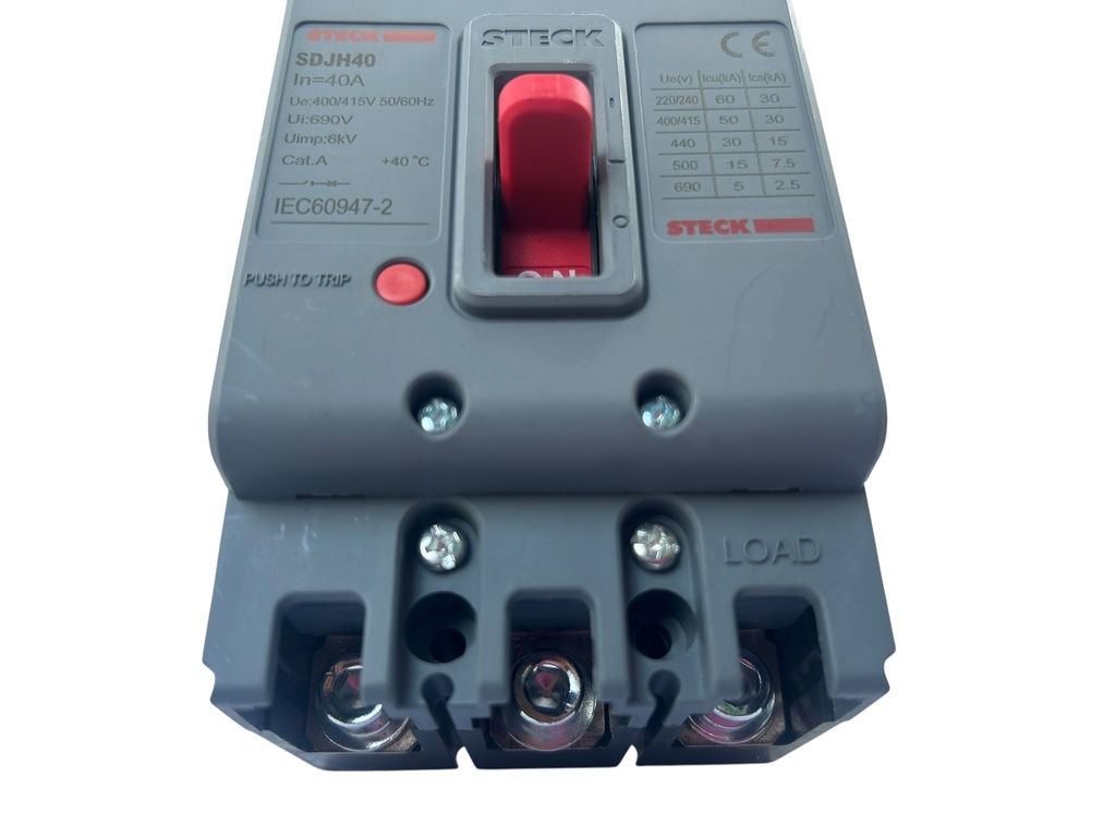 BREAKER 3X40A CAJA MOLDEADA  60KA 220 VAC - 30KA 440 VAC STECK