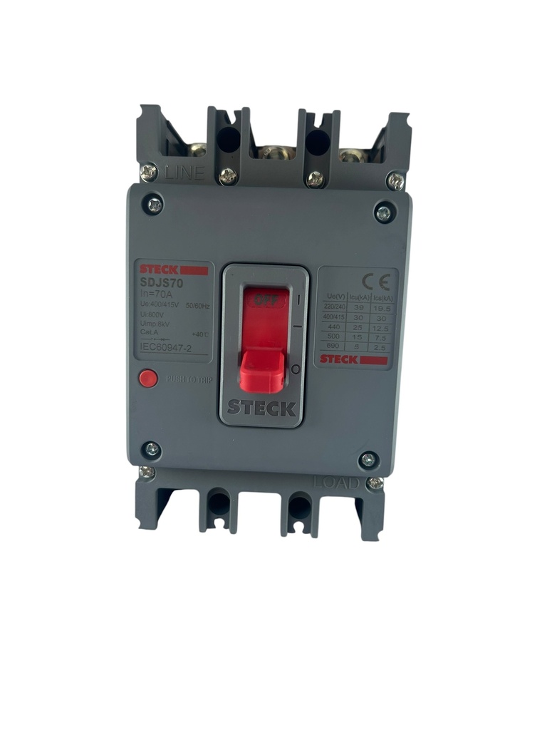 BREAKER 3X70A CAJA MOLDEADA 36KA 220V - 25KA 440V