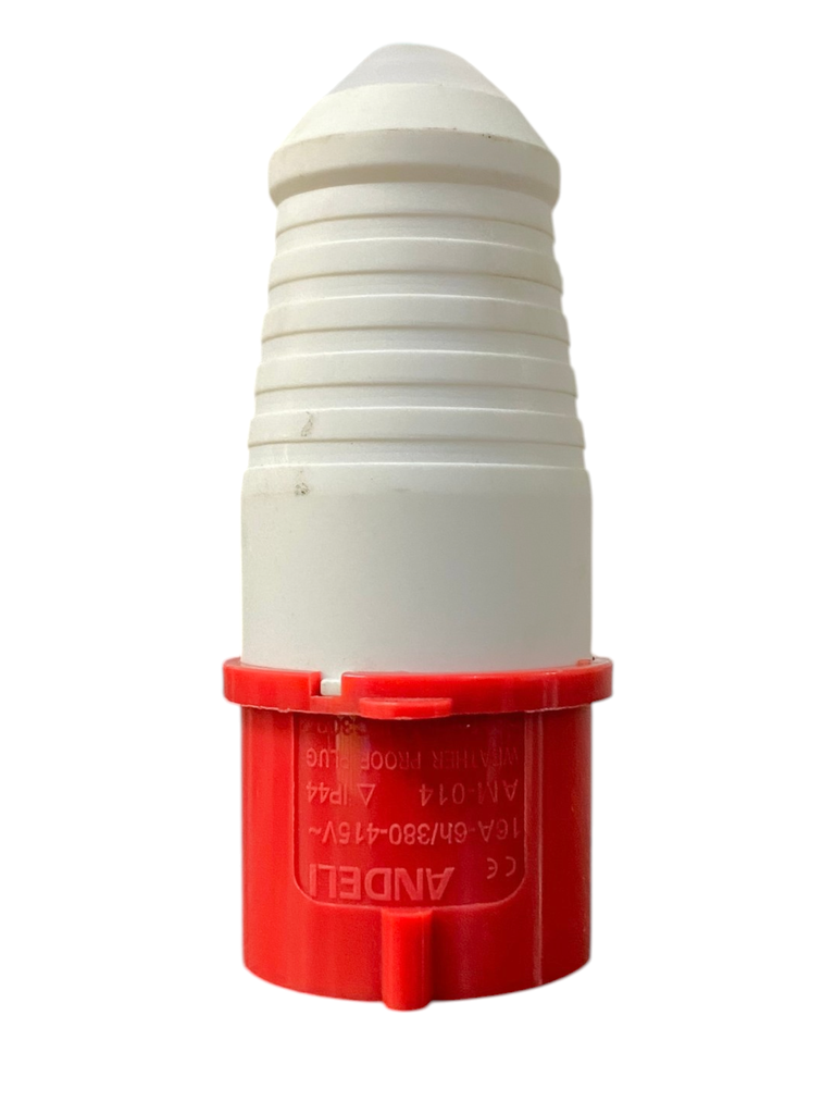 TOMA INDUSTRIAL MACHO 4PX16A (3P+T) 6H 380/415V IP44