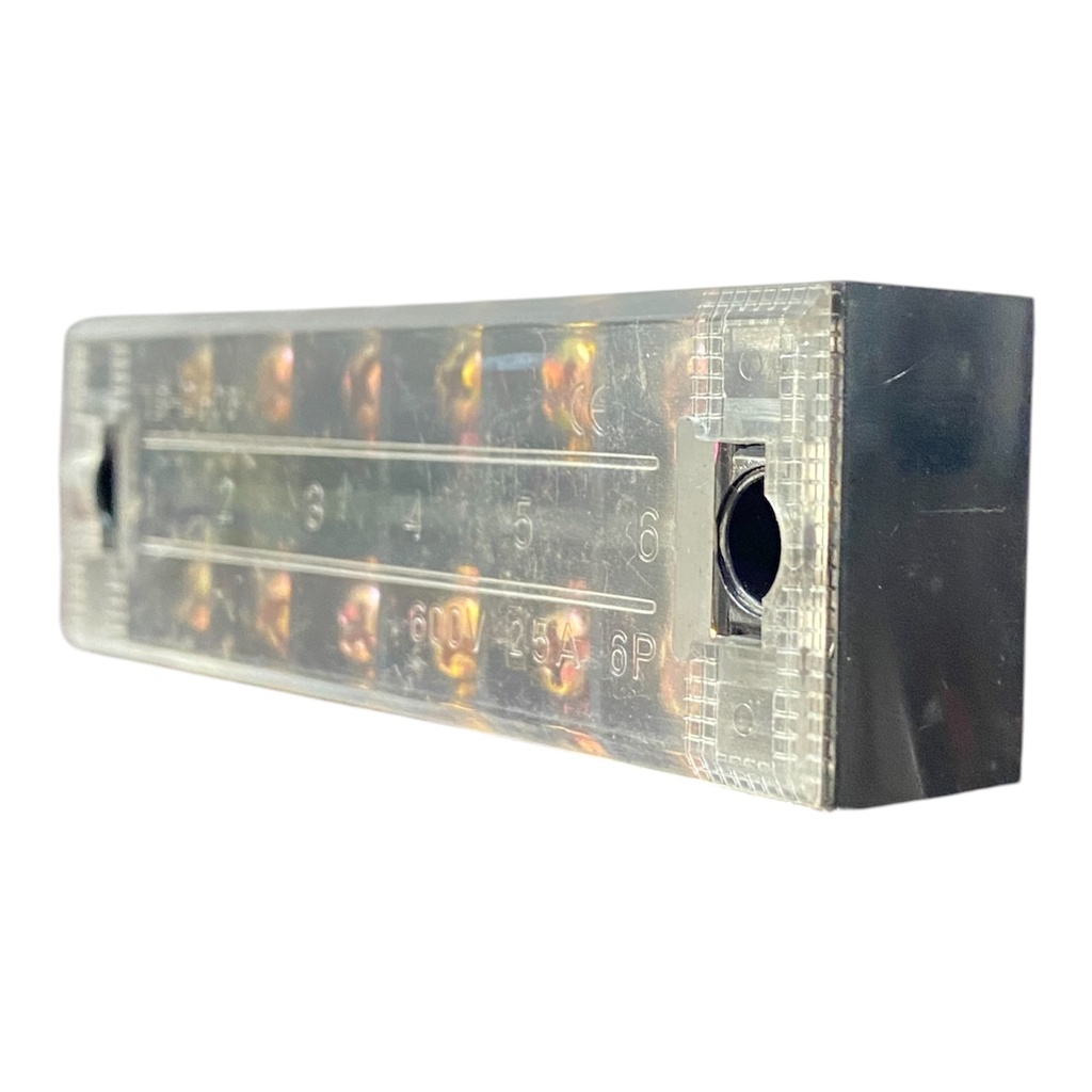 REGLETA DE BAQUELITA 25A 6P