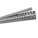 CANALETA RANURADA 25X25mm x 2m C/TAPA PVC  GRIS